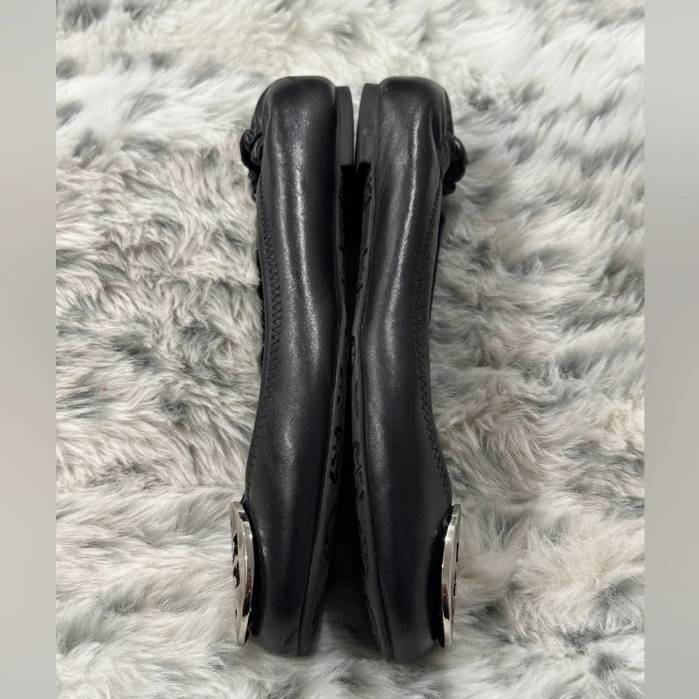 Tory Burch Claire Ballet Black Flats Size 6.5M